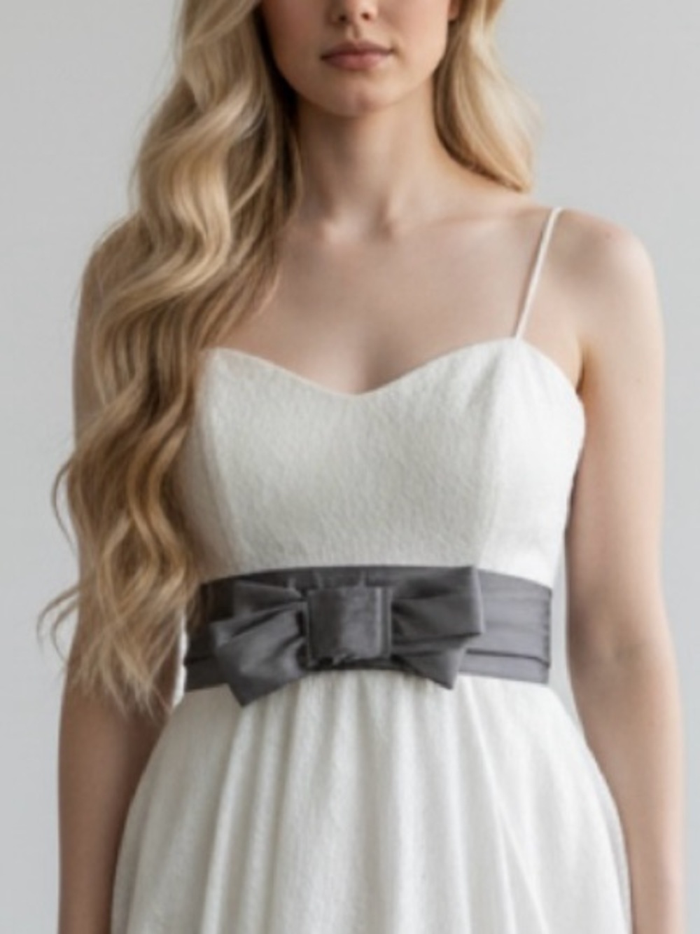 NWT-COTY COLLECTION (brand new) cream and gray dress